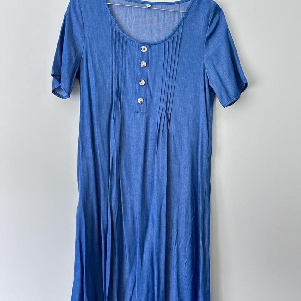No-brand Women's Blue Dress